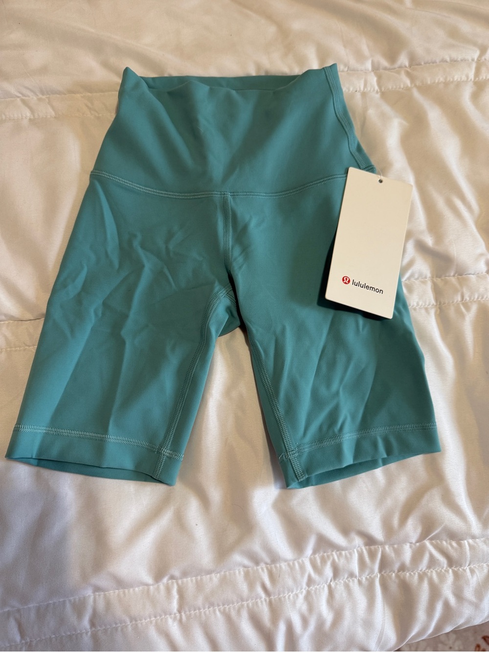 lululemon athletica Seafoam High-Rise Bike Shorts